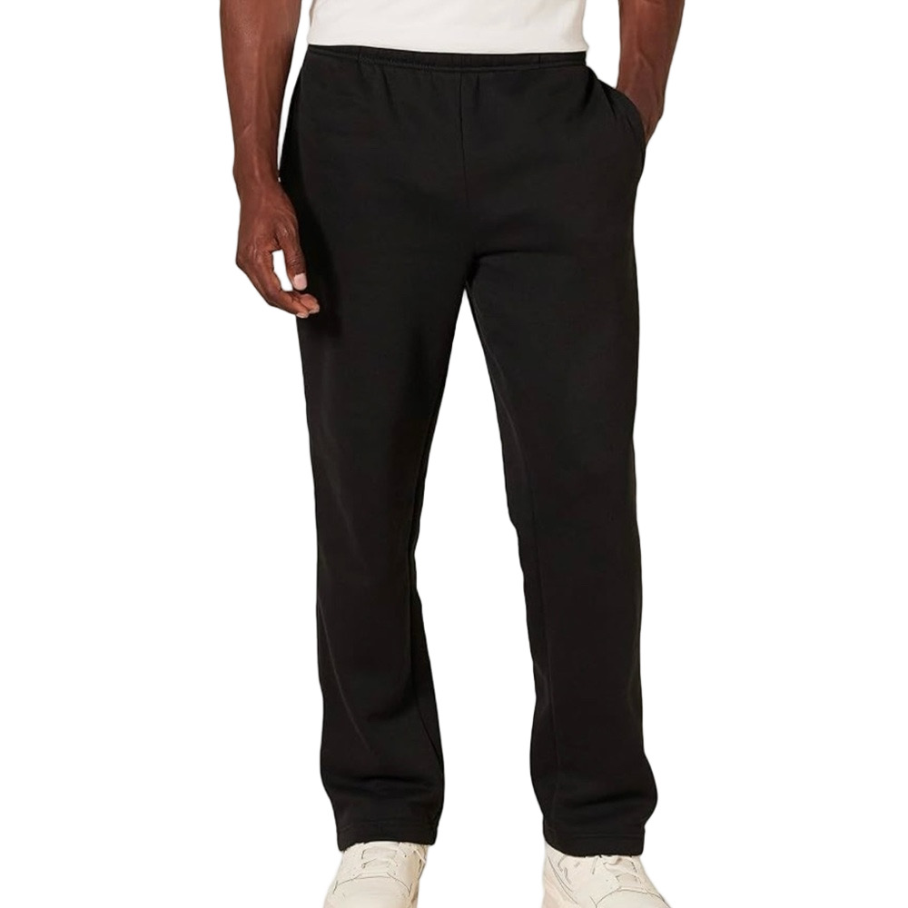 Fila Sweatpants Loungewear Bottoms Activewear Men Medium Black Straight Leg